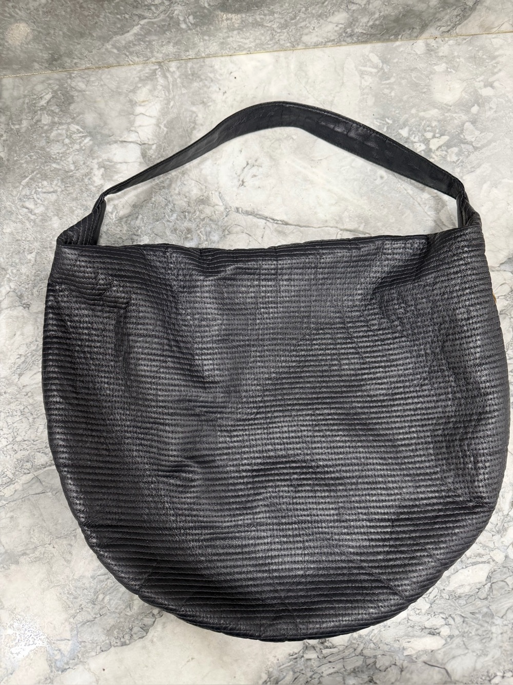 Vintage Reva slouchy bag with brass